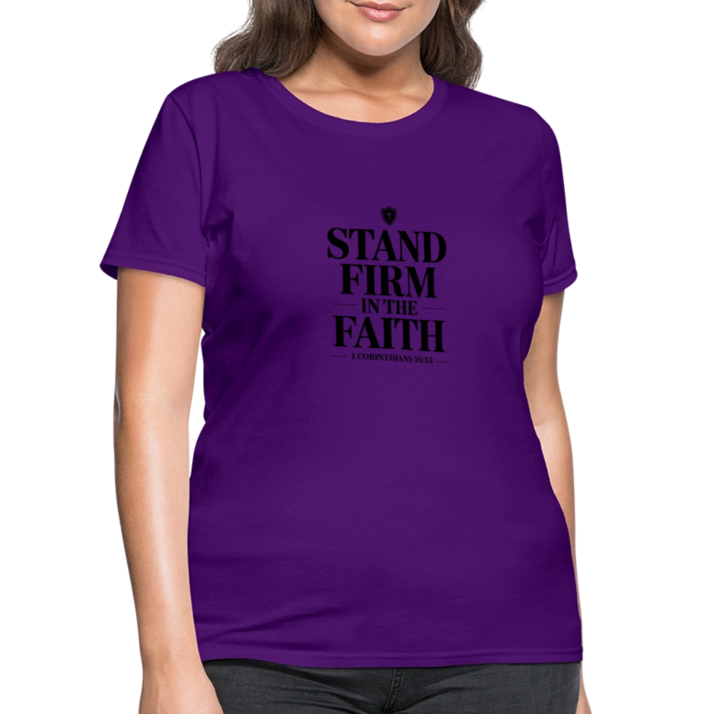 Stand Firm - women's t-shirt - purple