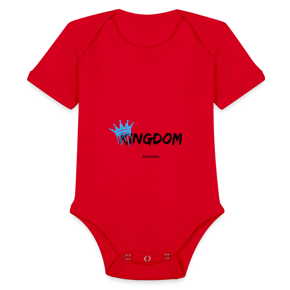 Kingdom Business - Short Sleeve Baby Onesie - red