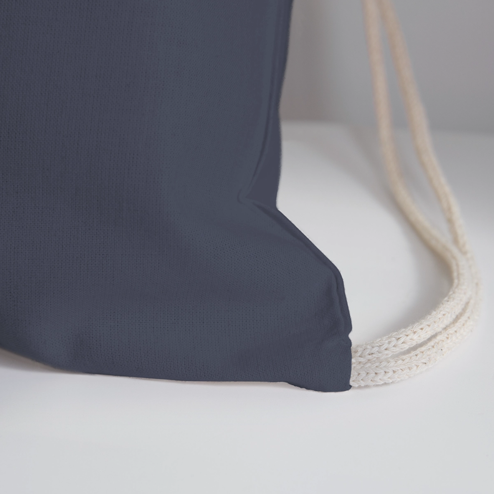 Black History - Cotton Drawstring Bag - navy