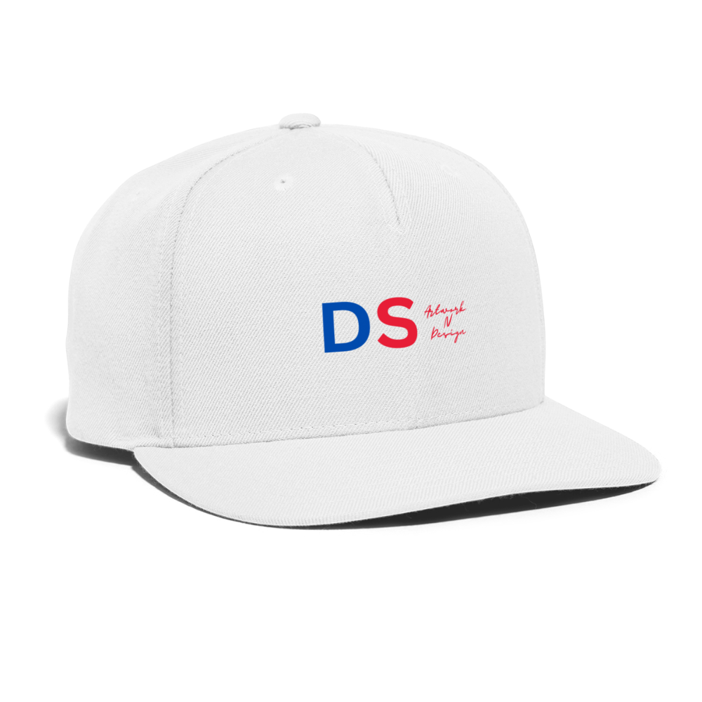 DS Artwork N Design - Snapback Baseball Cap - white