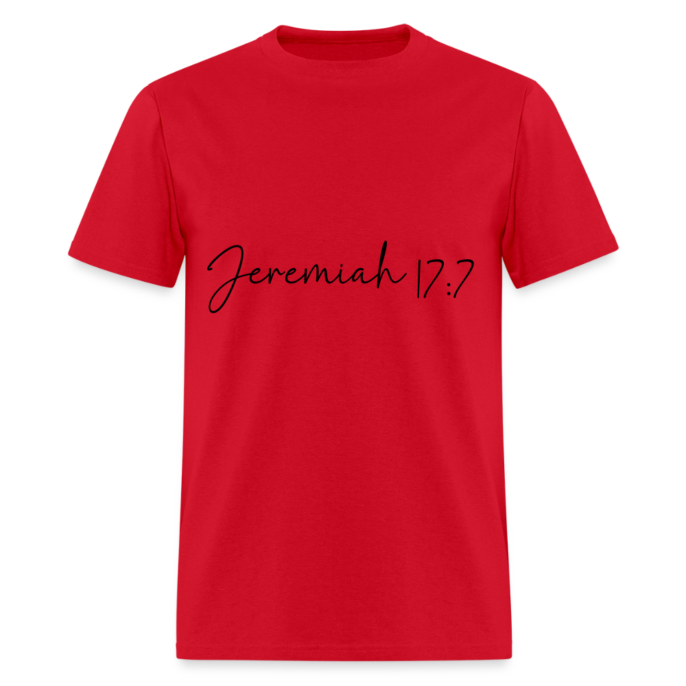 Jeremiah 17:7 - men's t-shirt - red
