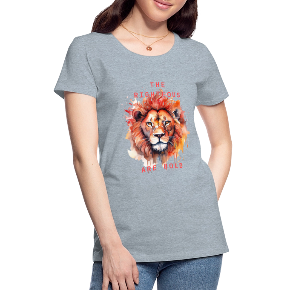 Bold Lion - Women’s T-Shirt - heather ice blue