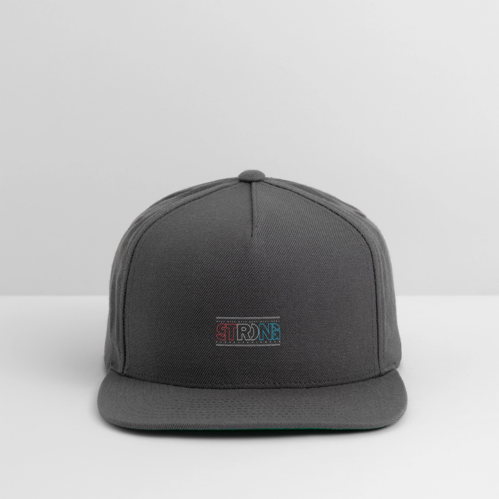 Stay Strong - Snapback Baseball Cap - dark grey