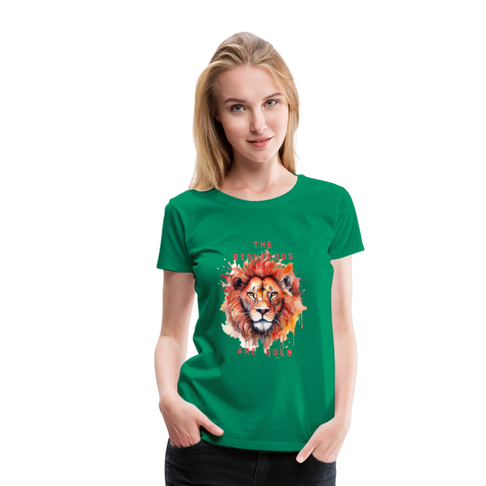 Bold Lion - Women’s T-Shirt - kelly green