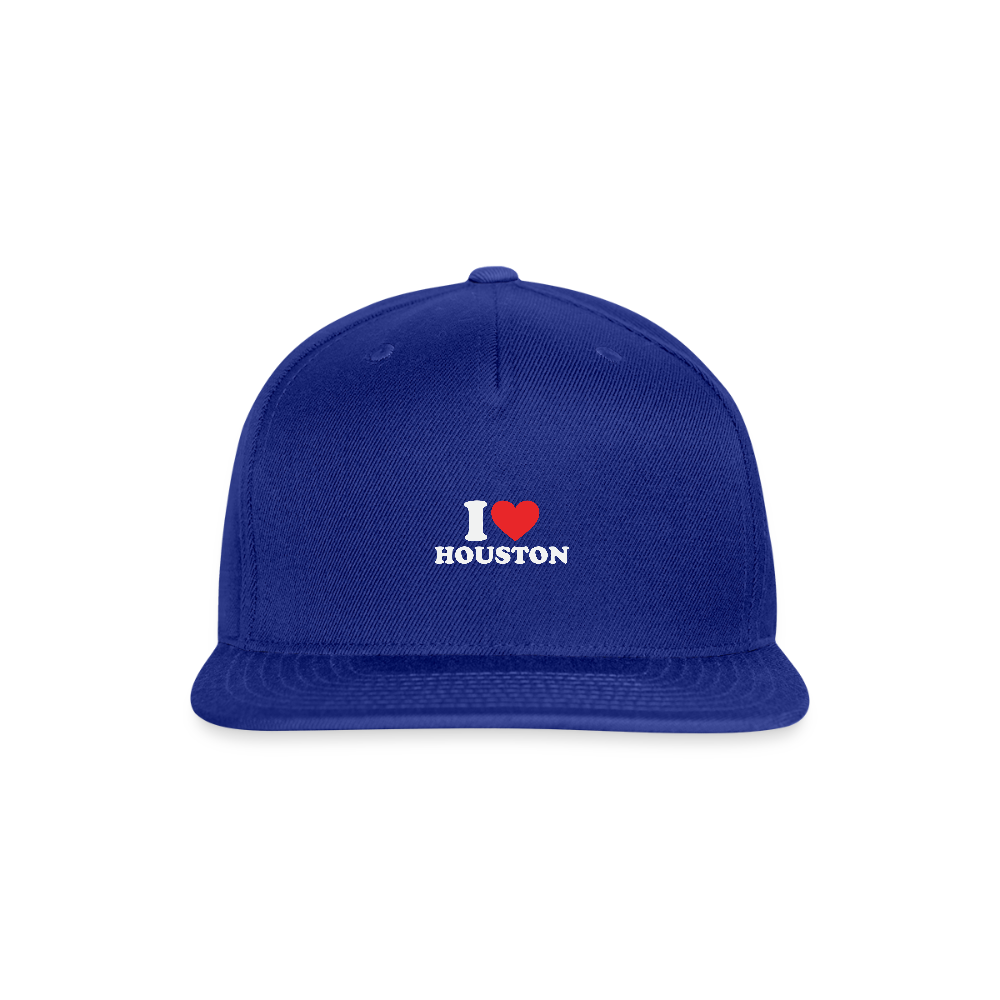 I Love Houston - Snapback Cap - royal blue