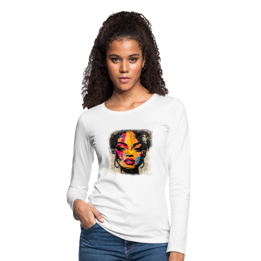 Pop Culture Women-2- Long Sleeve T-Shirt - white