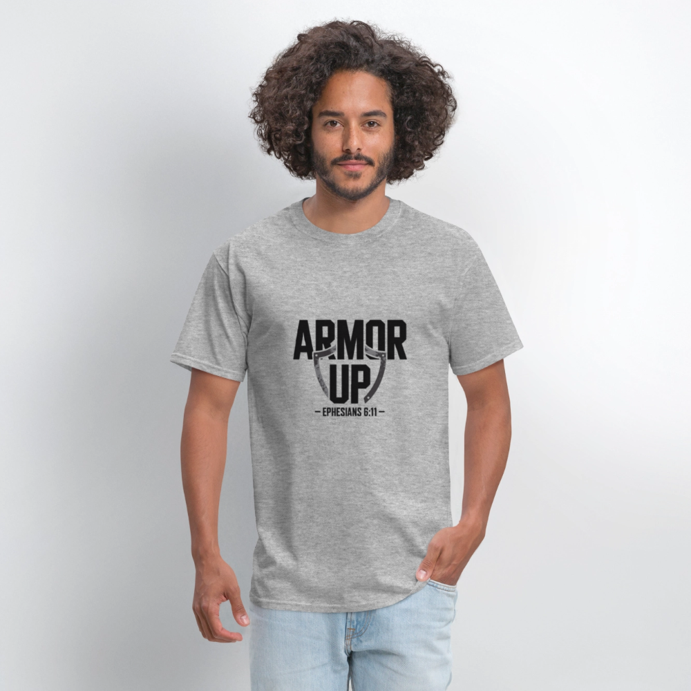 Armor Up - men's t-shirt - heather gray
