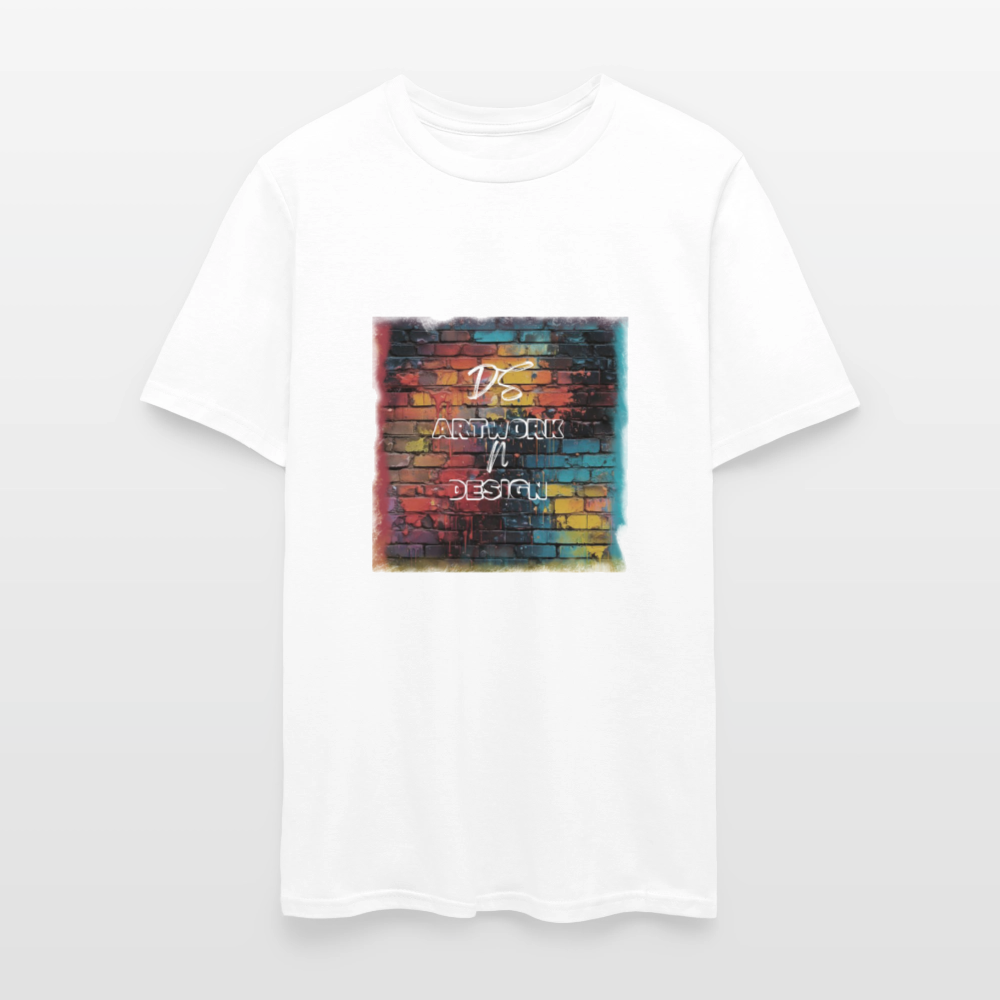 Brick Wall Artwork - Men's Tee - white