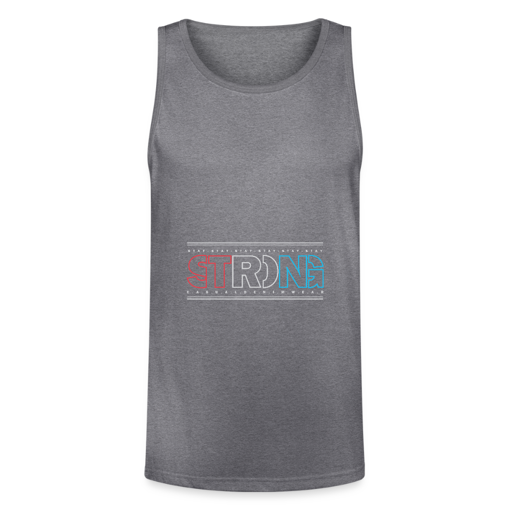 Stay Strong - Men's Tri-Blend Organic Tank - heather gray