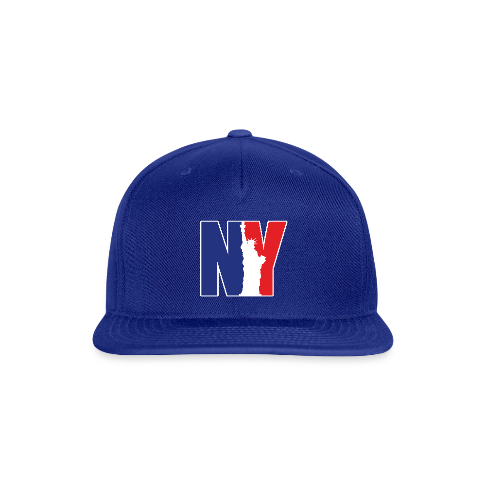 NY - Snapback Baseball Cap - royal blue