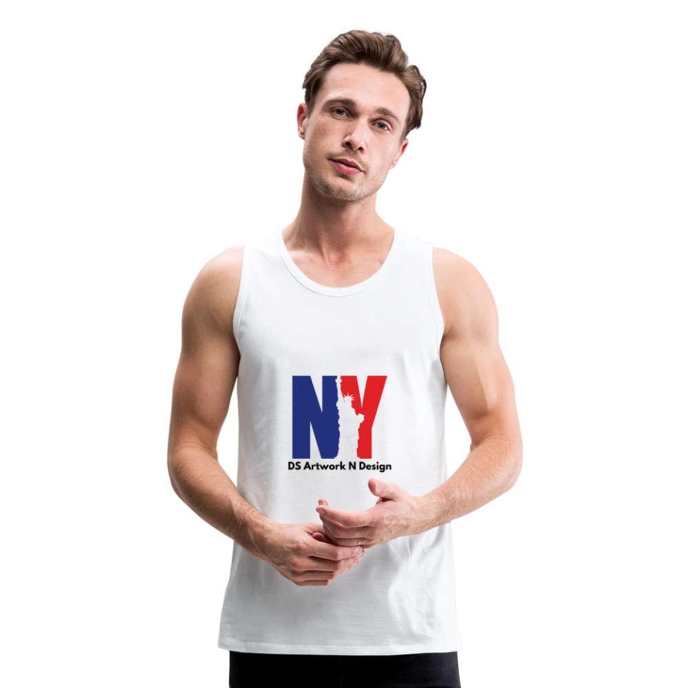 NY - Men’s Premium Tank - white
