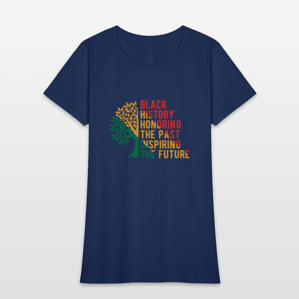 Black History - Women's T-Shirt - blue dusk