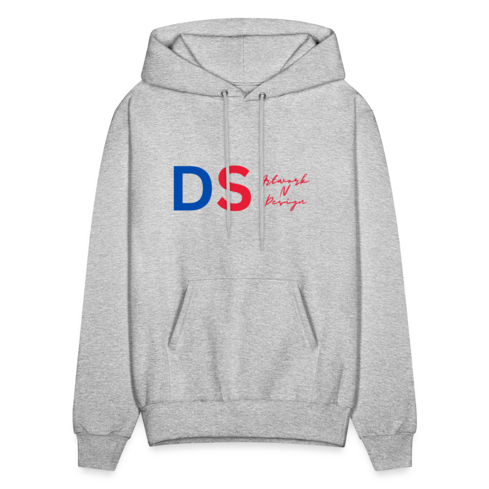 DS Artwork N Design - Men's Hoodie red and blue - heather gray