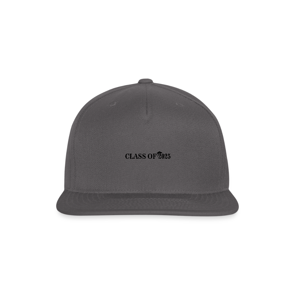 Class of 2025 - Snapback Baseball Cap - dark grey