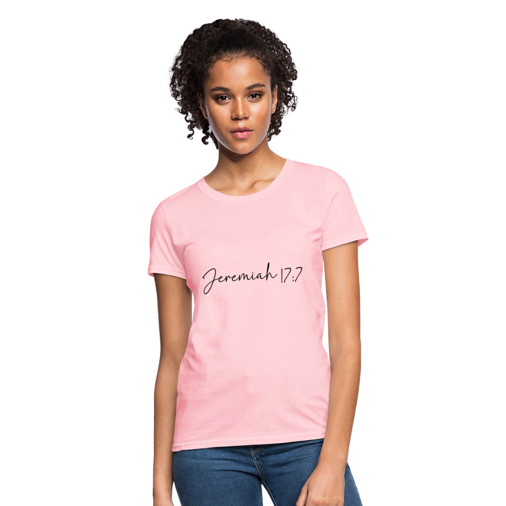 Jeremiah 17:7 - Women's T-Shirt - pink