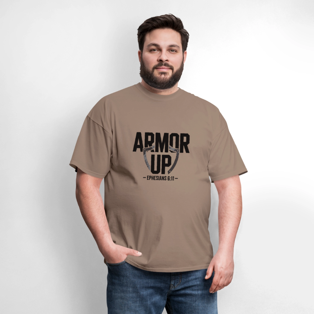 Armor Up - men's t-shirt - brown savana