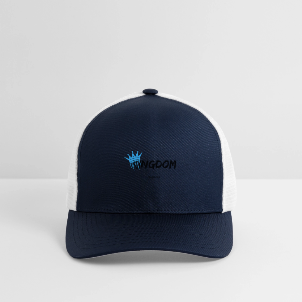 Kingdom Business - Flexfit Fitted Baseball Cap - navy/white
