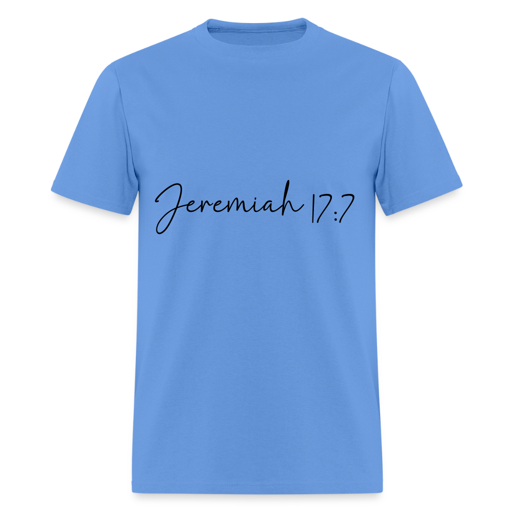 Jeremiah 17:7 - men's t-shirt - carolina blue