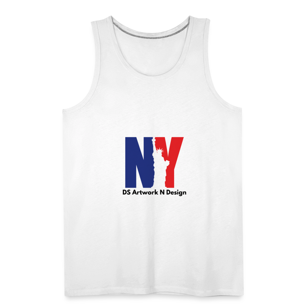 NY - Men’s Premium Tank - white