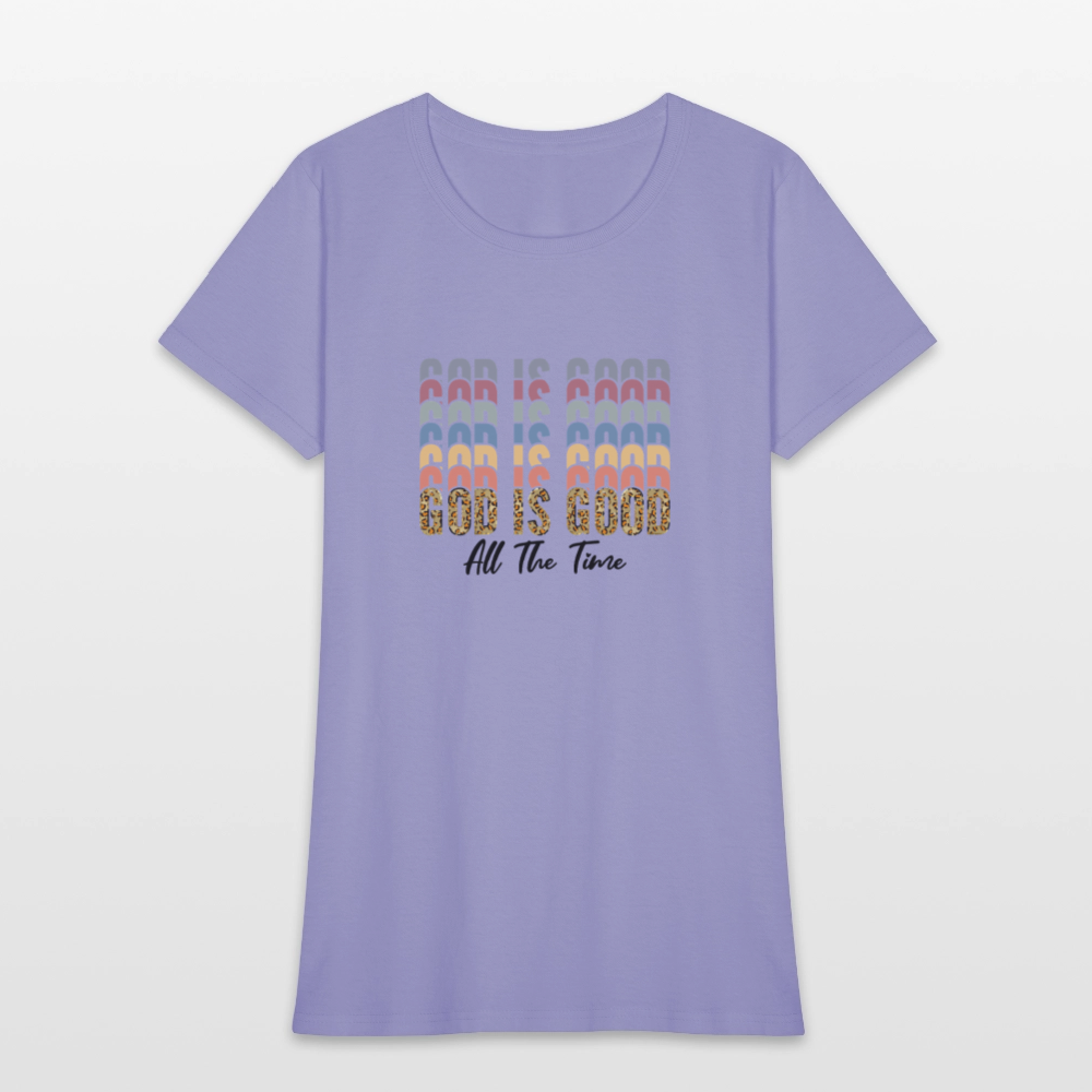 Good is God - Colorful Women's short Sleeve T-Shirt - lavender