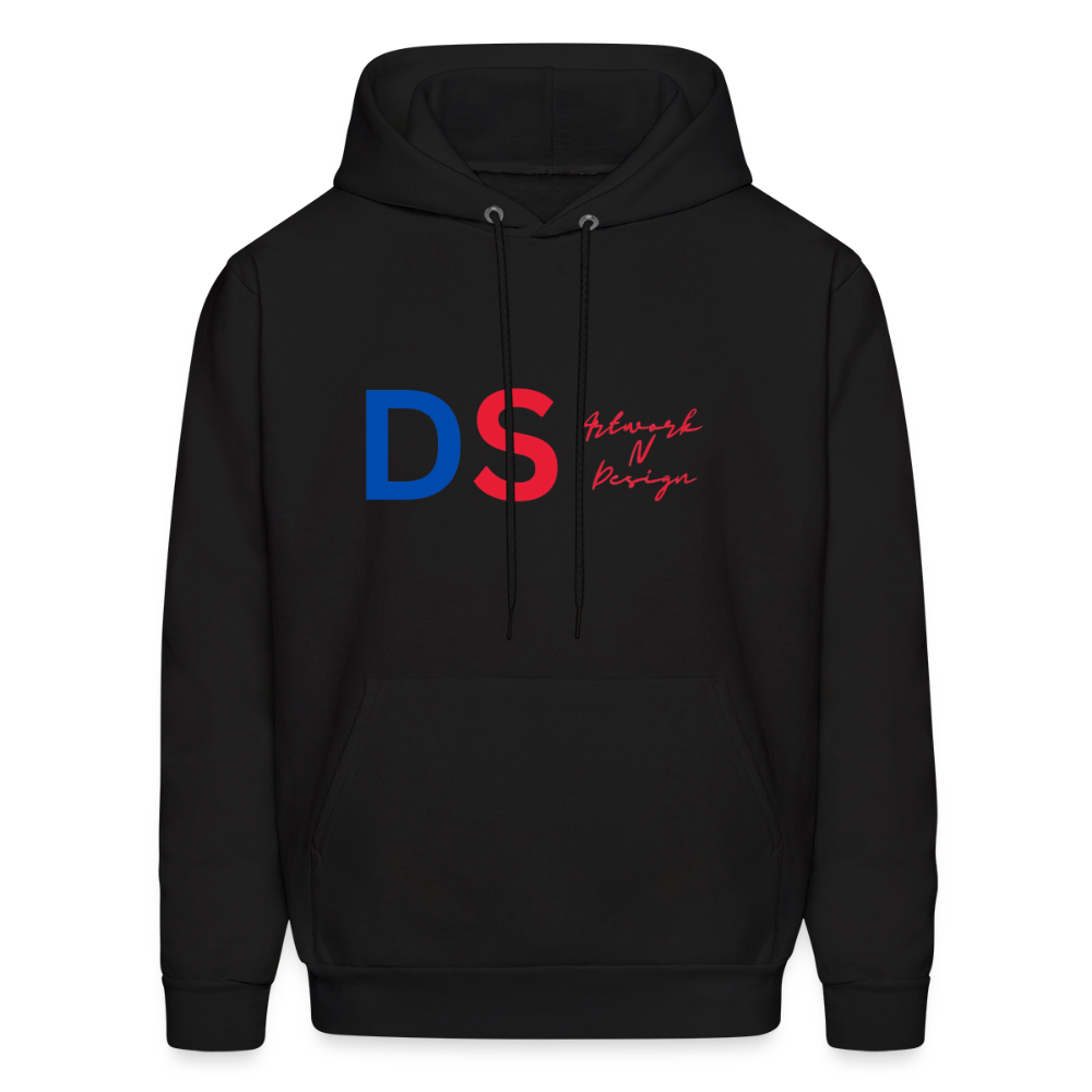 DS Artwork N Design - Men's Hoodie red and blue - black