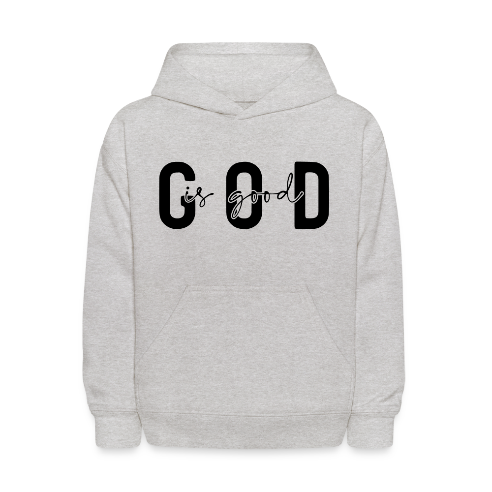 God is Good - kids hoodie - heather gray