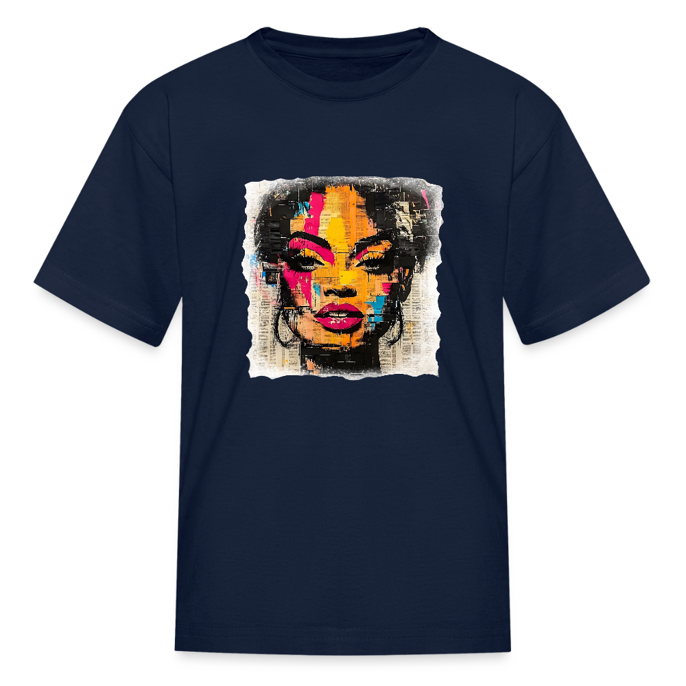 Pop Culture Woman 2 - Kids' T-Shirt - navy