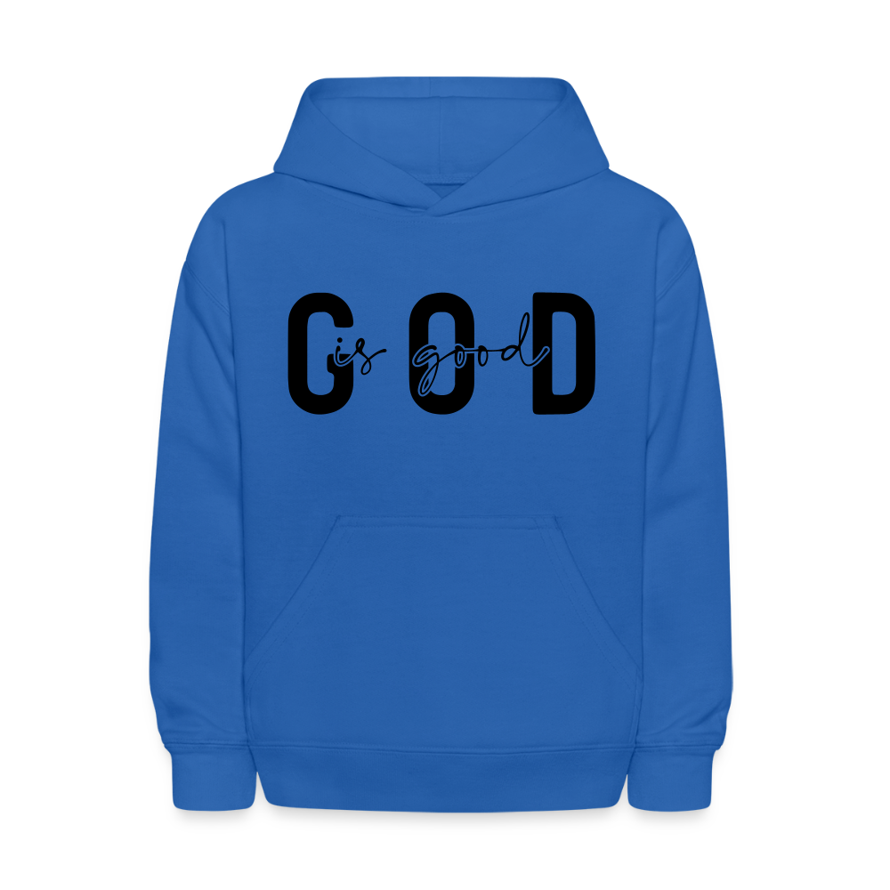 God is Good - kids hoodie - royal blue