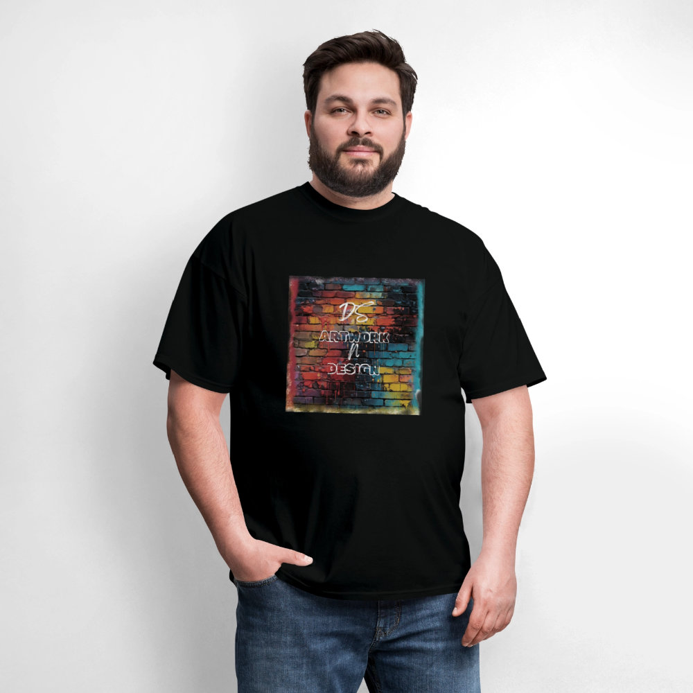 Brick Wall Artwork - Men's Tee - black