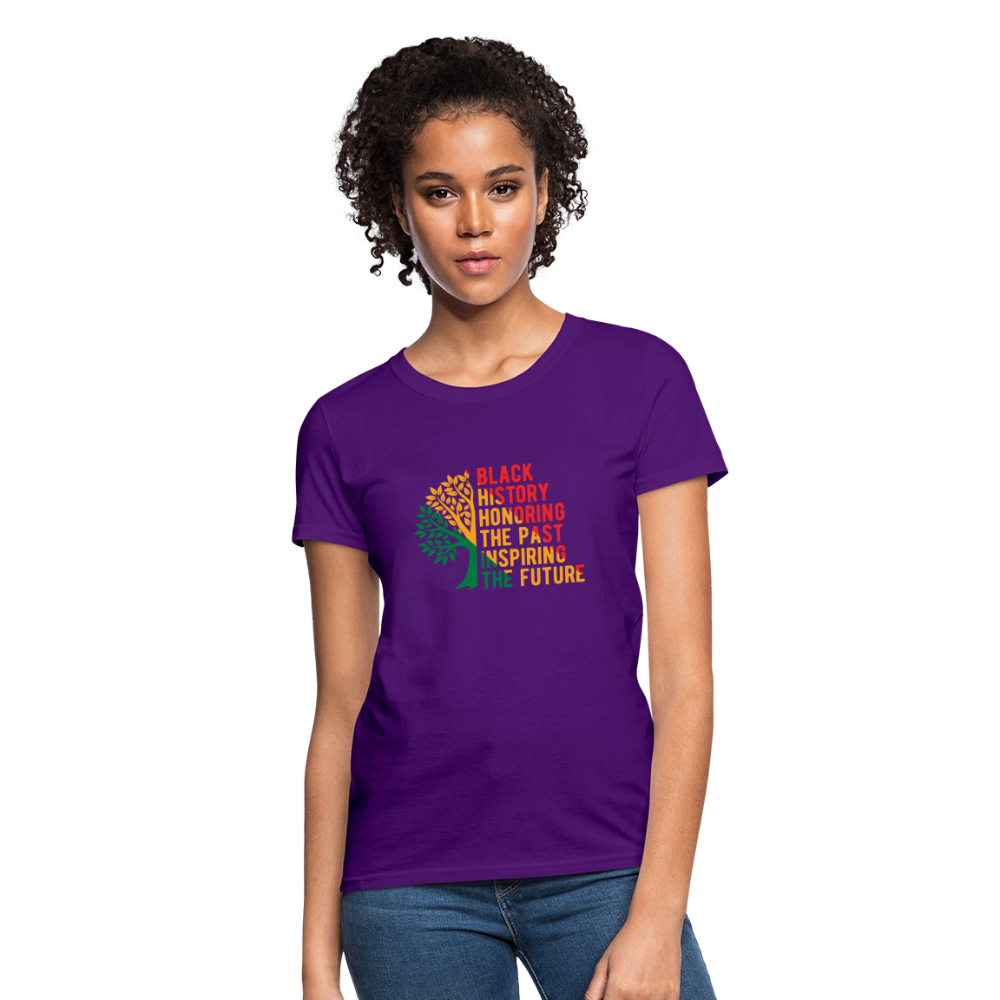 Black History - Women's T-Shirt - purple