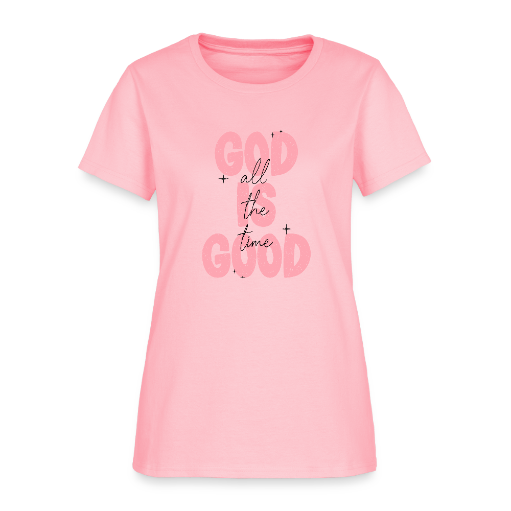 God is Good - Bold Pink -Women's Short Sleeve T-Shirt - pink