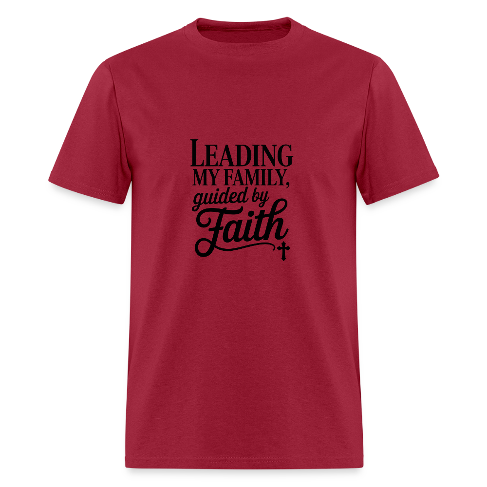Leading Strong - men's t-shirt - dark red
