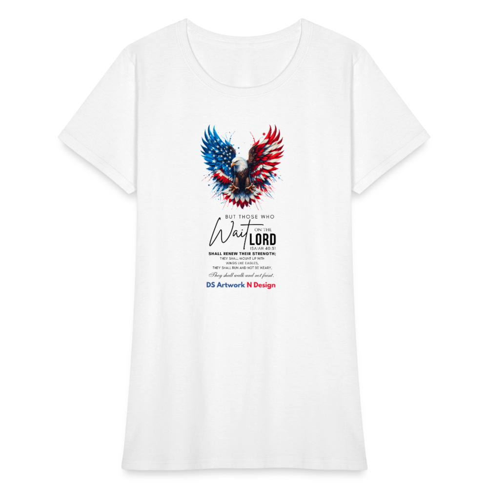 Mount on Eagles Wings - Women's T-Shirt - white