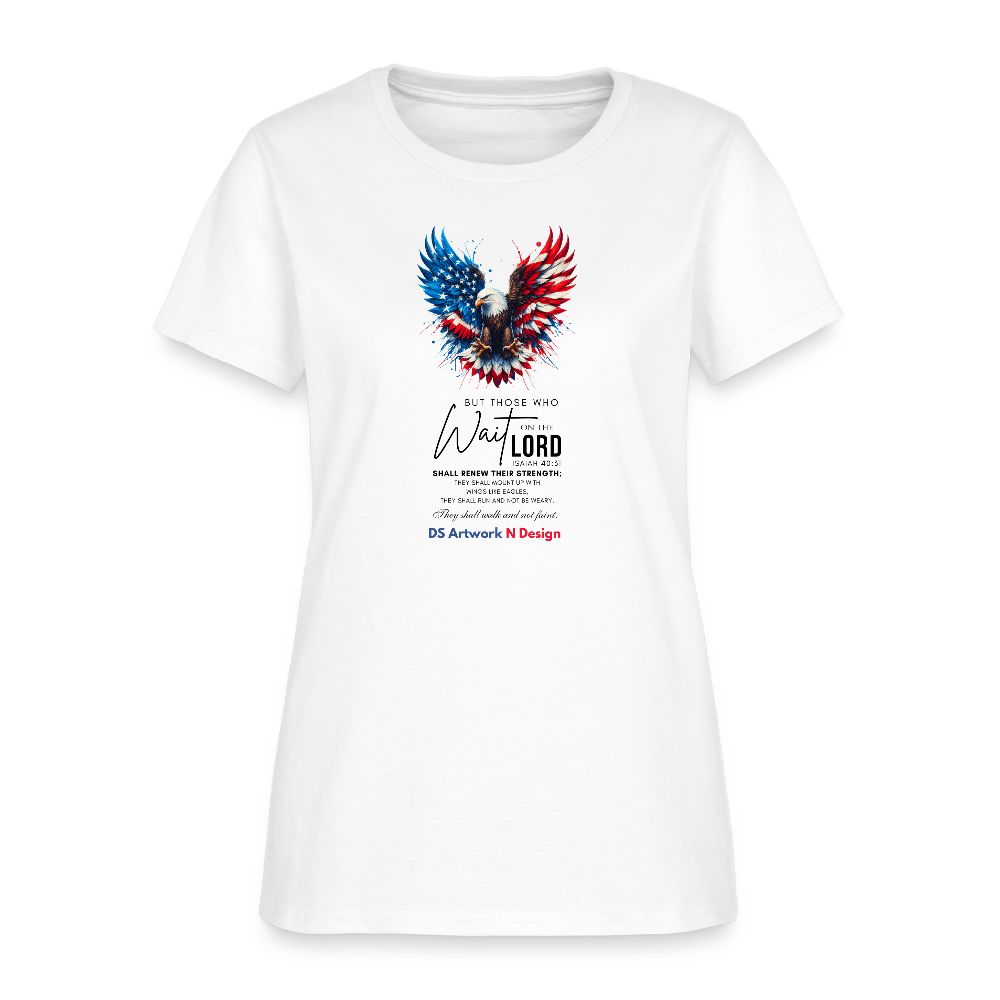 Mount on Eagles Wings - Women's T-Shirt - white