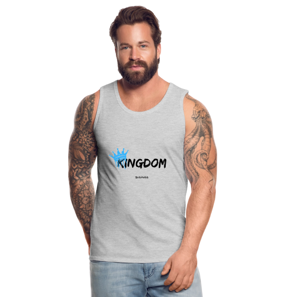 Kingdom Business - Men’s Premium Tank - heather gray