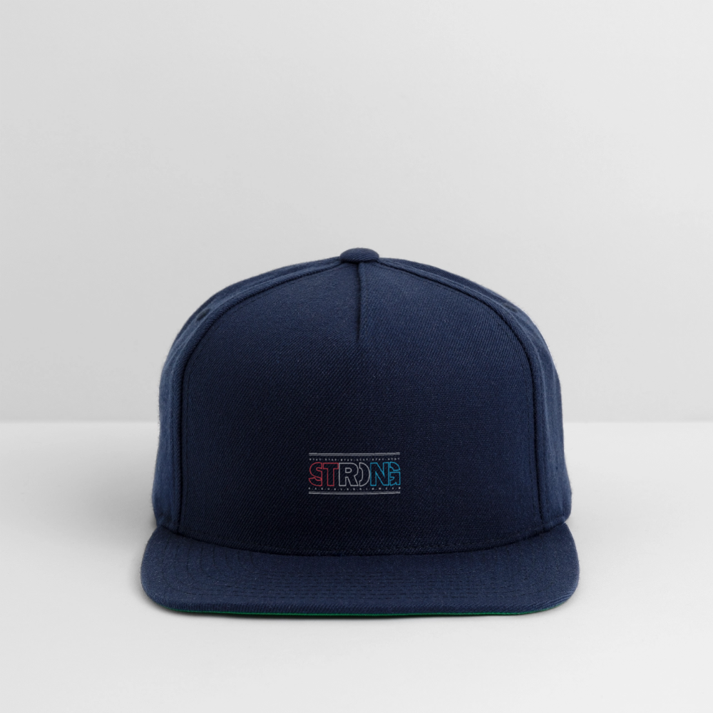 Stay Strong - Snapback Baseball Cap - navy