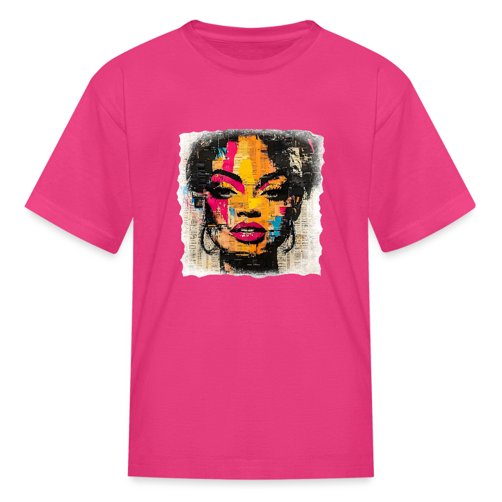 Pop Culture Woman 2 - Kids' T-Shirt - fuchsia