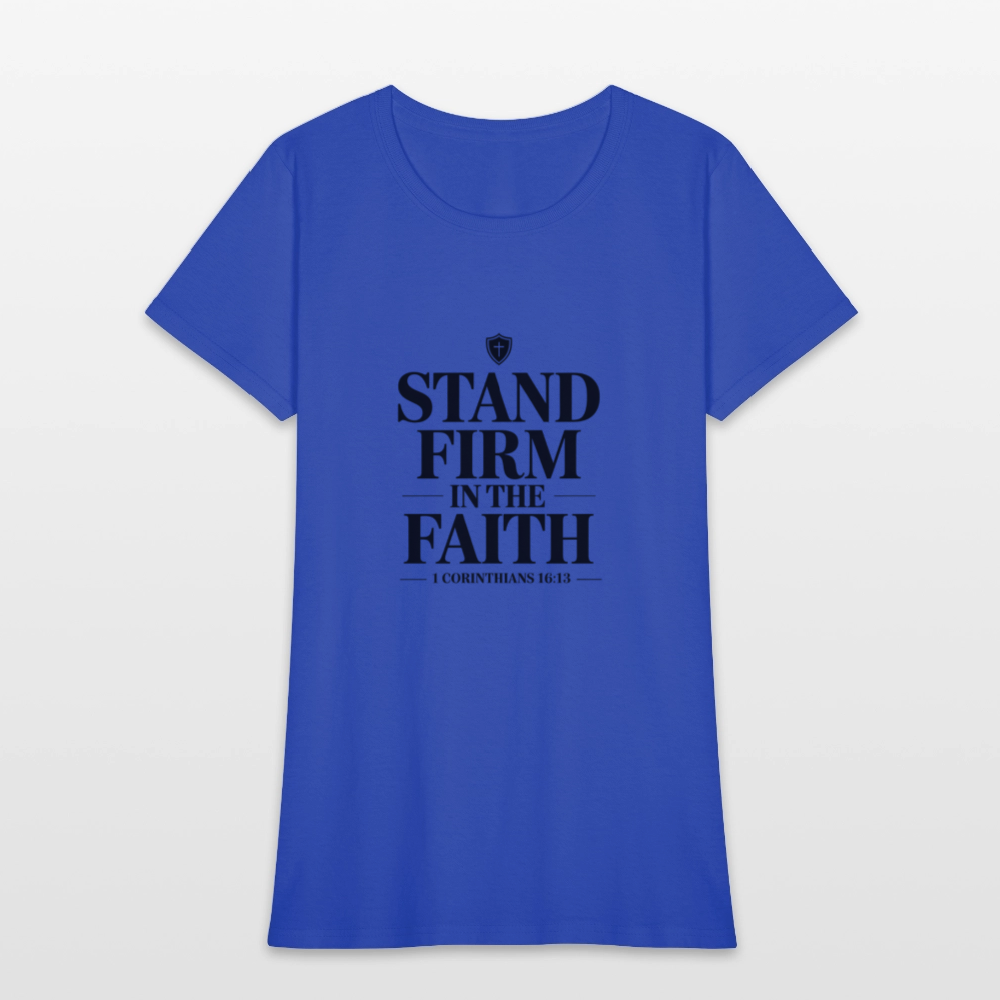 Stand Firm - women's t-shirt - royal blue
