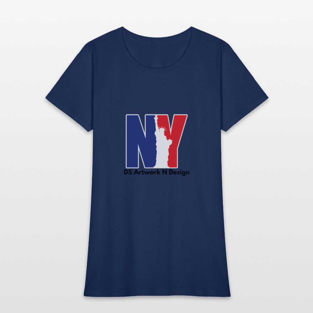 NY - Women's T-Shirt - blue dusk