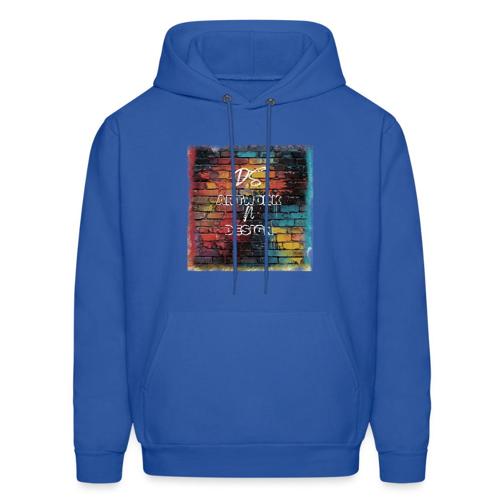 Brick Wall Art - Men's Hoodie - royal blue