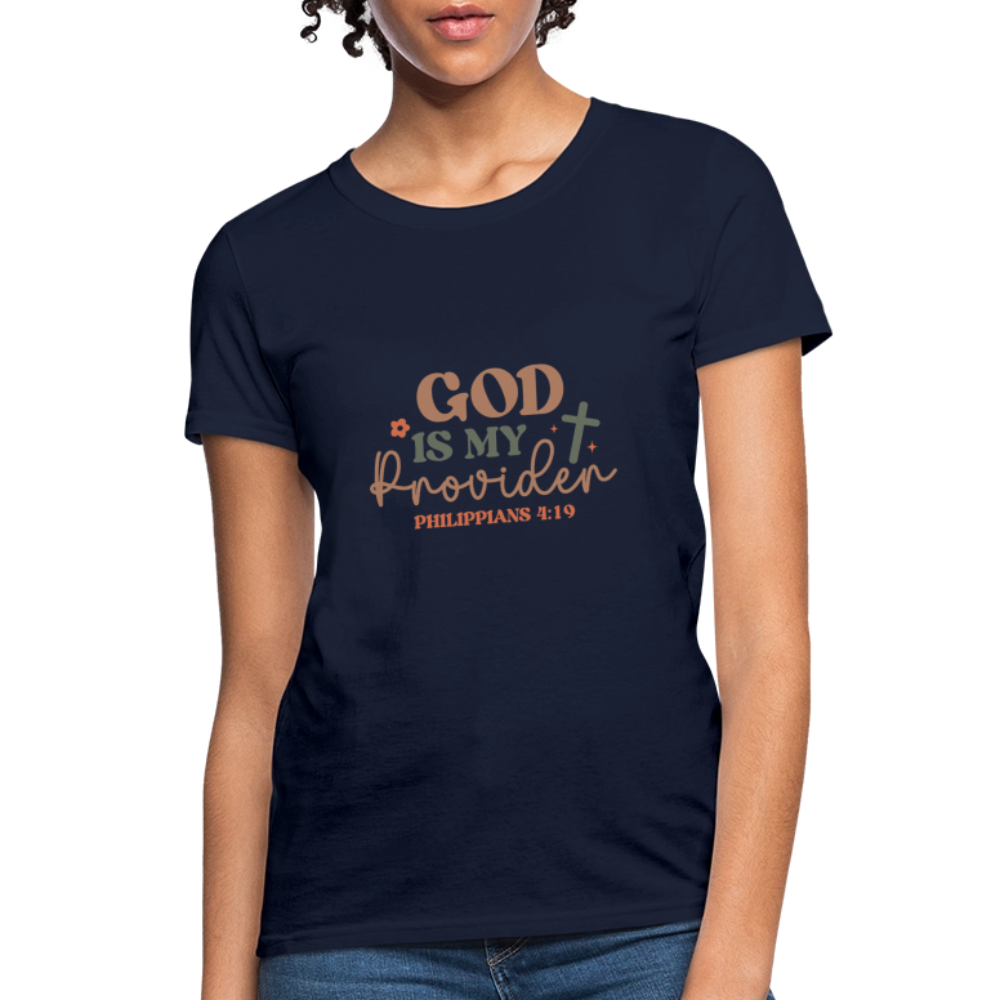 God my Provider - Women's T-Shirt - navy