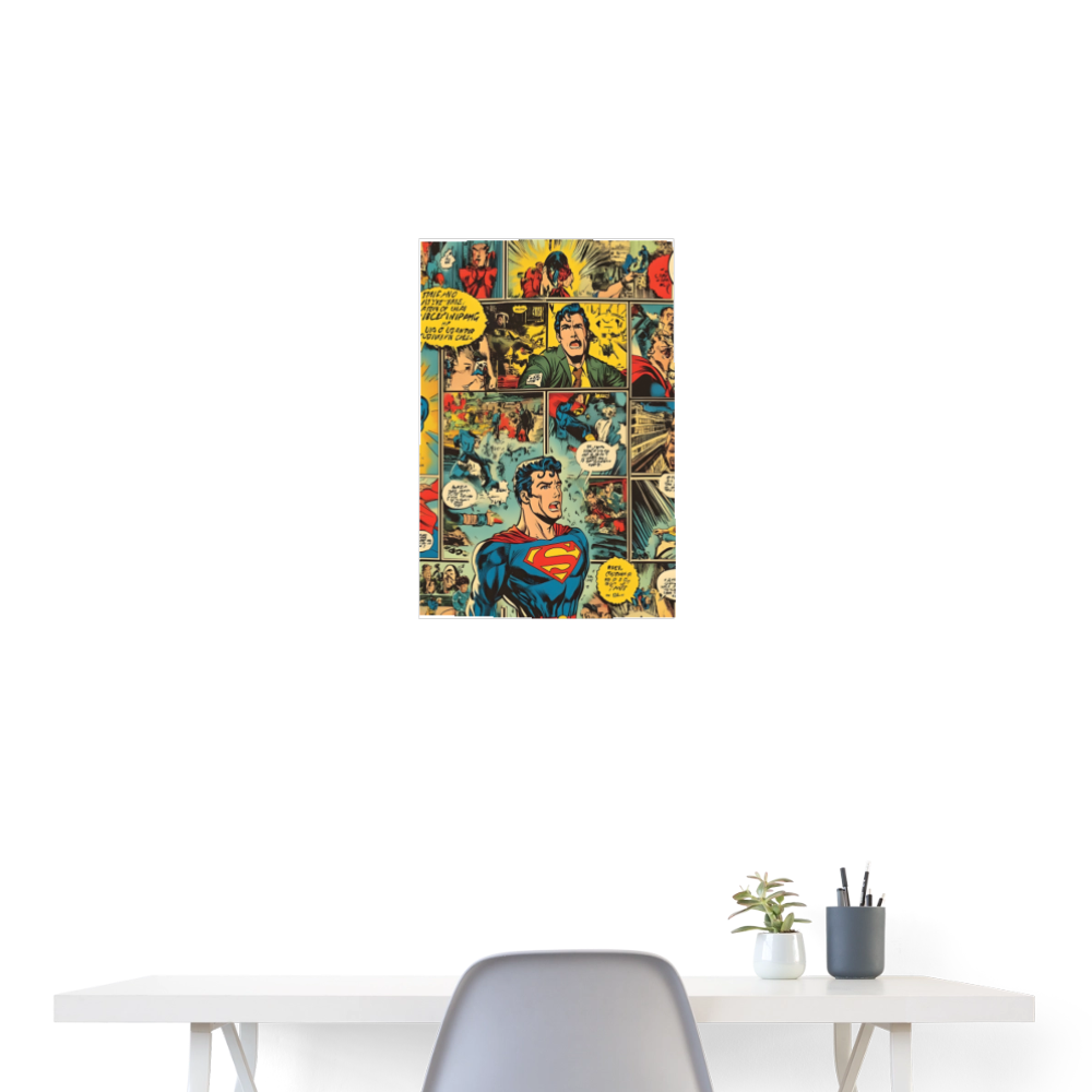Superman themed - Poster 18x24 - white
