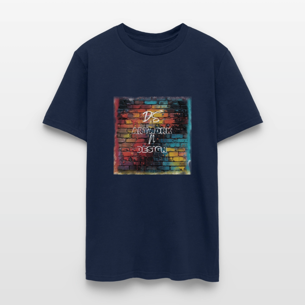 Brick Wall Artwork - Men's Tee - navy