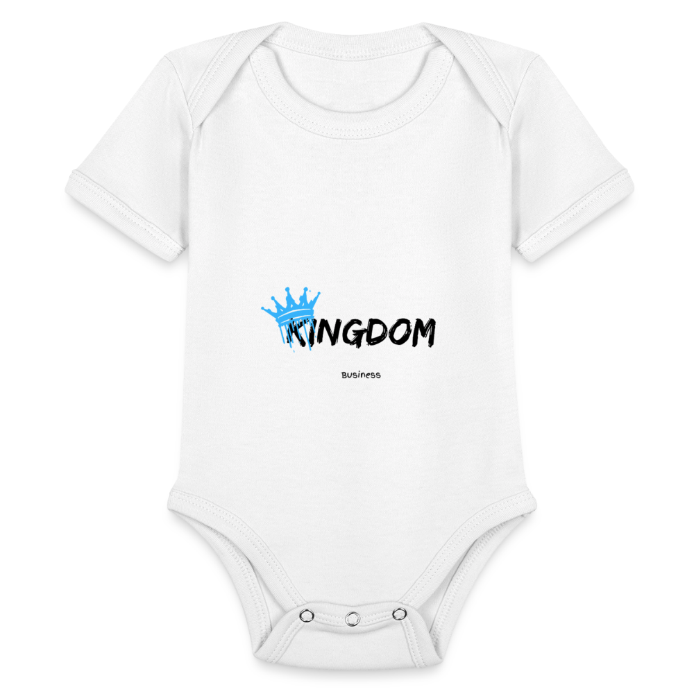 Kingdom Business - Short Sleeve Baby Onesie - white