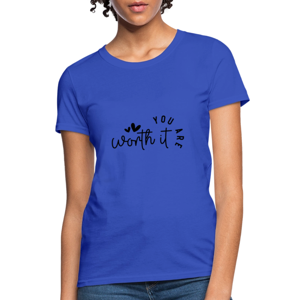Worth it - Women's T-Shirt - royal blue