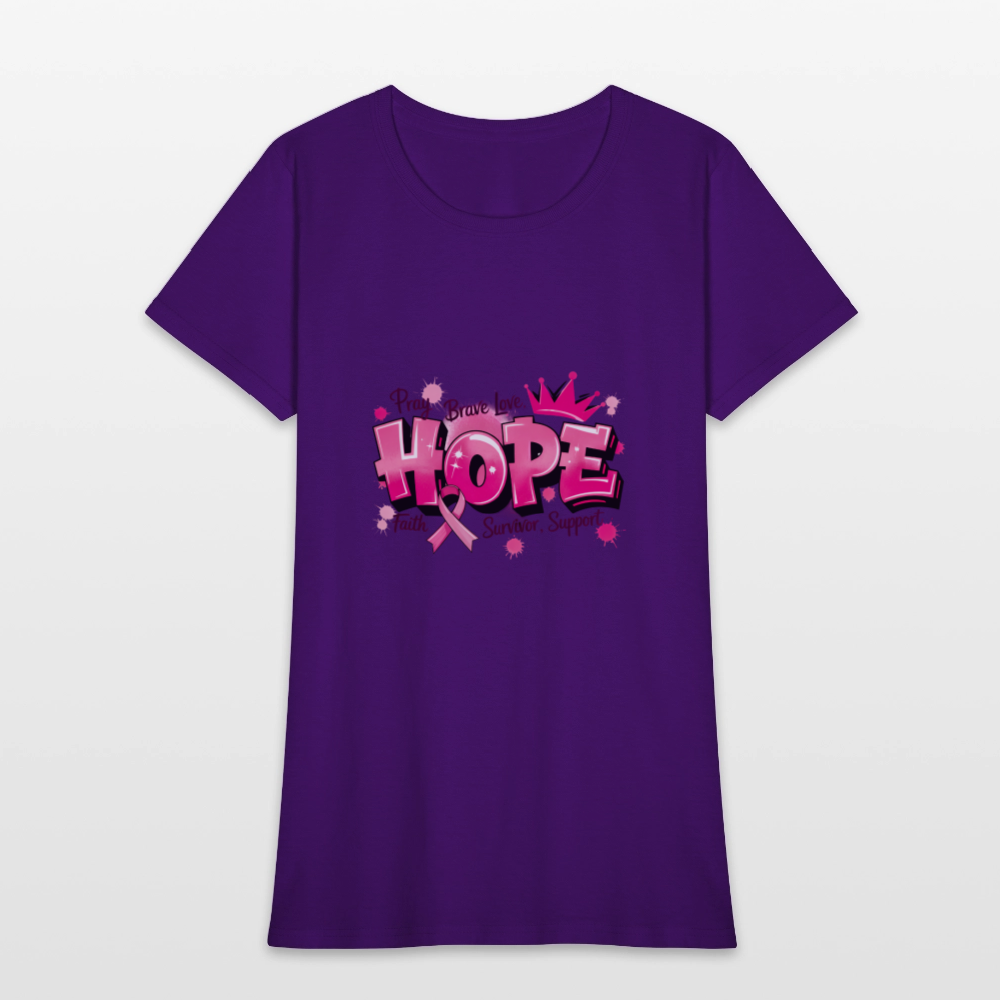 Hope - Women's T-Shirt - purple