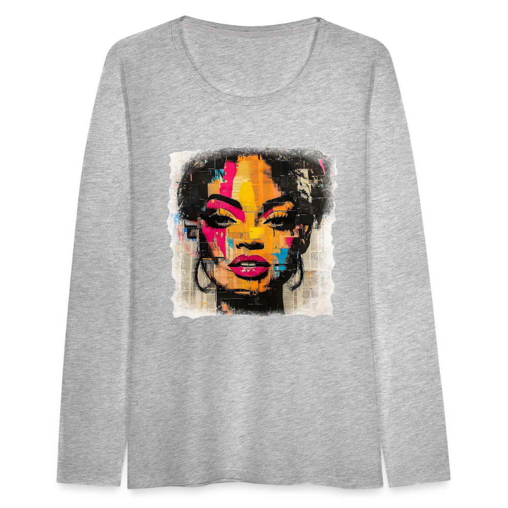 Pop Culture Women-2- Long Sleeve T-Shirt - heather gray