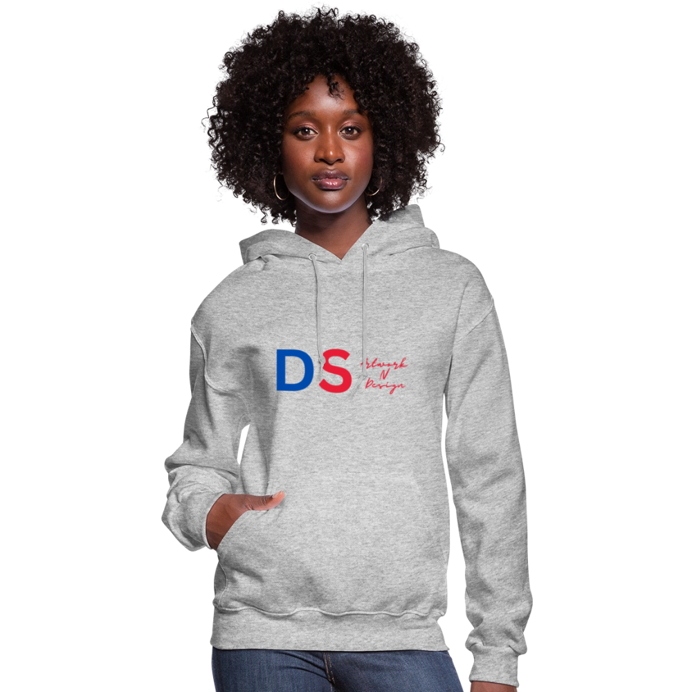 DS Artwork N Design - Women's Hoodie red and blue - heather gray