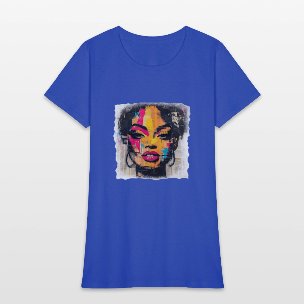 Pop Culture Woman 2- Short Sleeve T-Shirt - royal blue