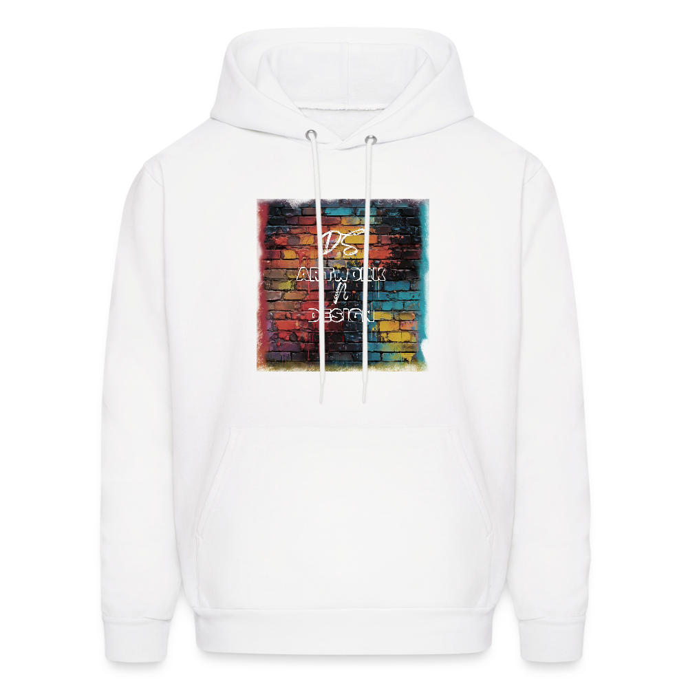Brick Wall Art - Men's Hoodie - white